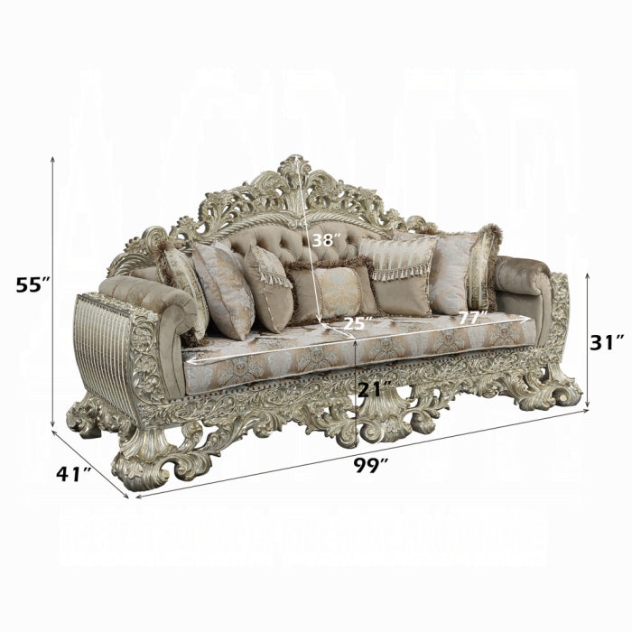 Sorina Sofa W/7 Pillows