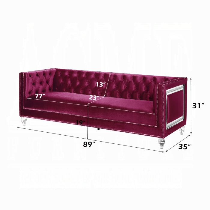 Heibero Sofa W/2 Pillows (Same 56895)