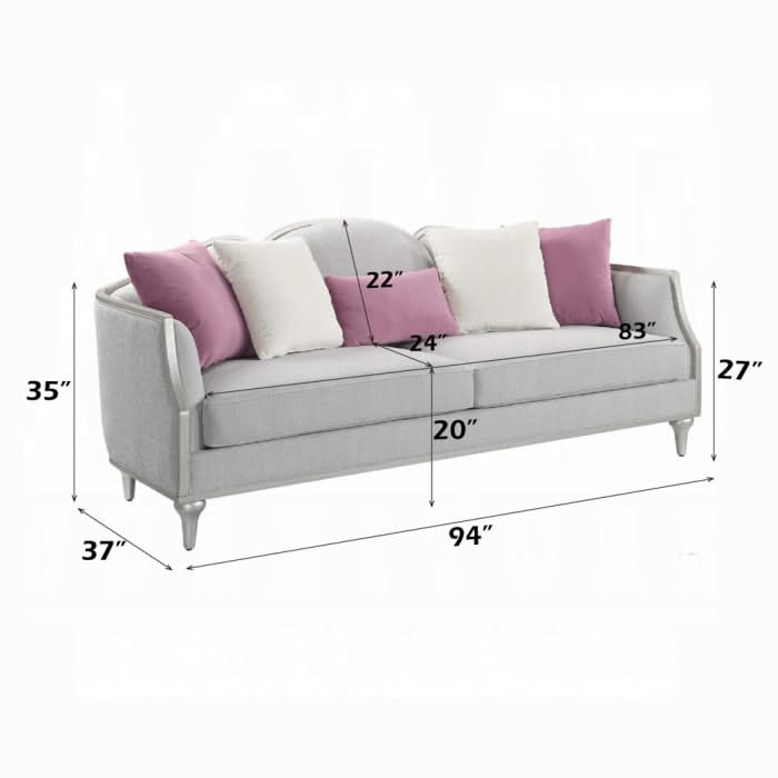 Sofá Kasa con 5 almohadas