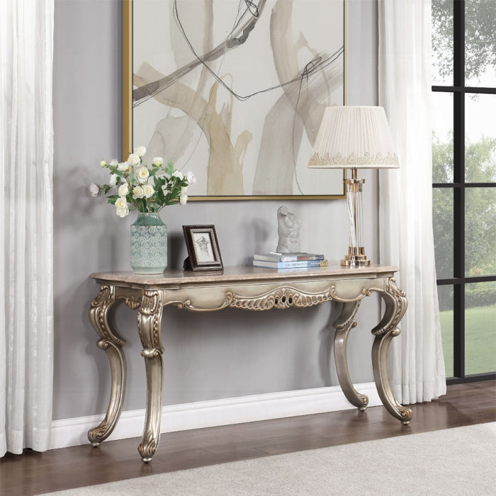 Miliani Sofa Table W/Marble Top