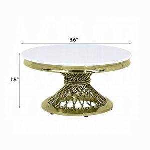 Mesa de centro Fallon con cubierta de piedra artificial 