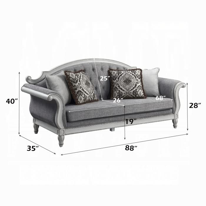 Florian Sofa W/4 Pillows