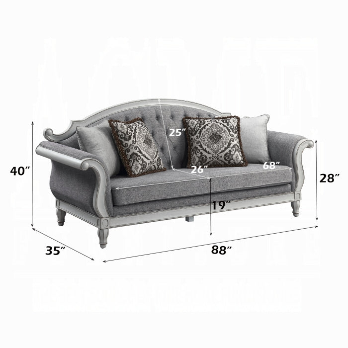 Florian Sofa W/4 Pillows