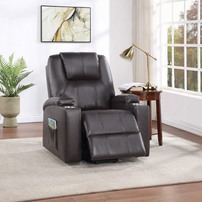 Sillón reclinable con elevación eléctrica y masaje