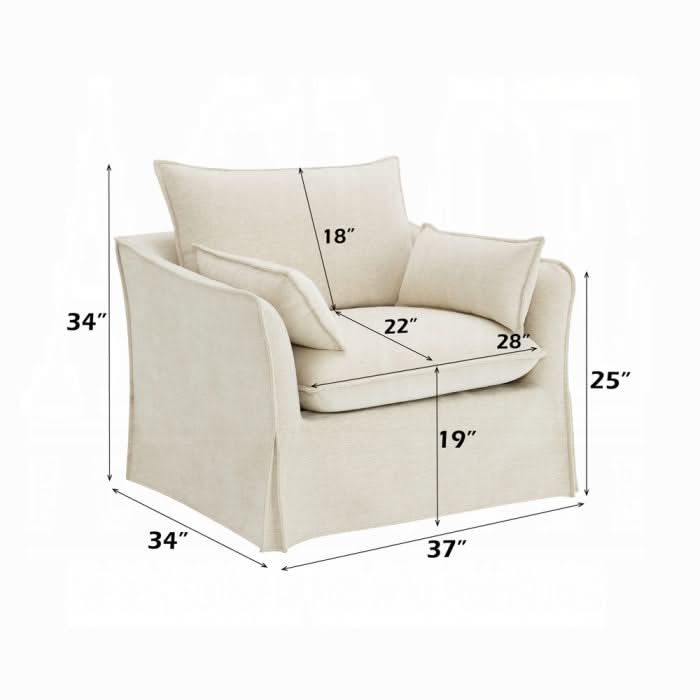 Silla Shane con 2 almohadas