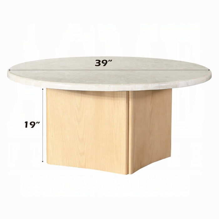 Qwin Coffee Table W/Marble Top