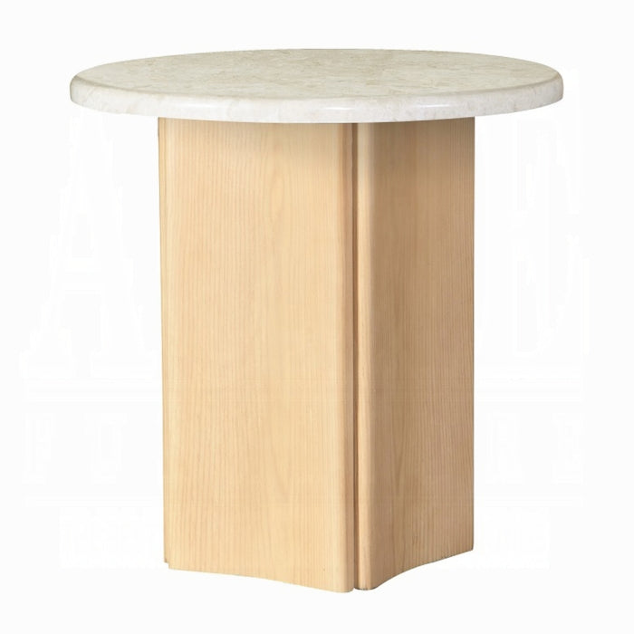 Qwin End Table W/Marble Top