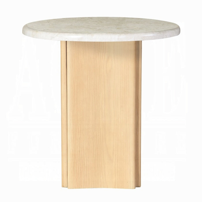 Qwin End Table W/Marble Top