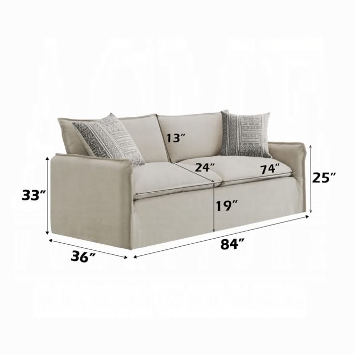 Upendo Sofa W/2 Pillows