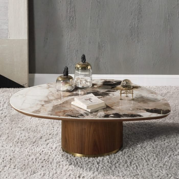 MESA DE CENTRO Willene CON TAPA DE CERÁMICA