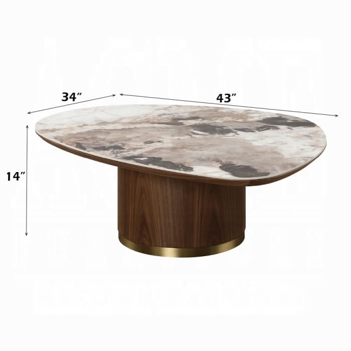 MESA DE CENTRO Willene CON TAPA DE CERÁMICA