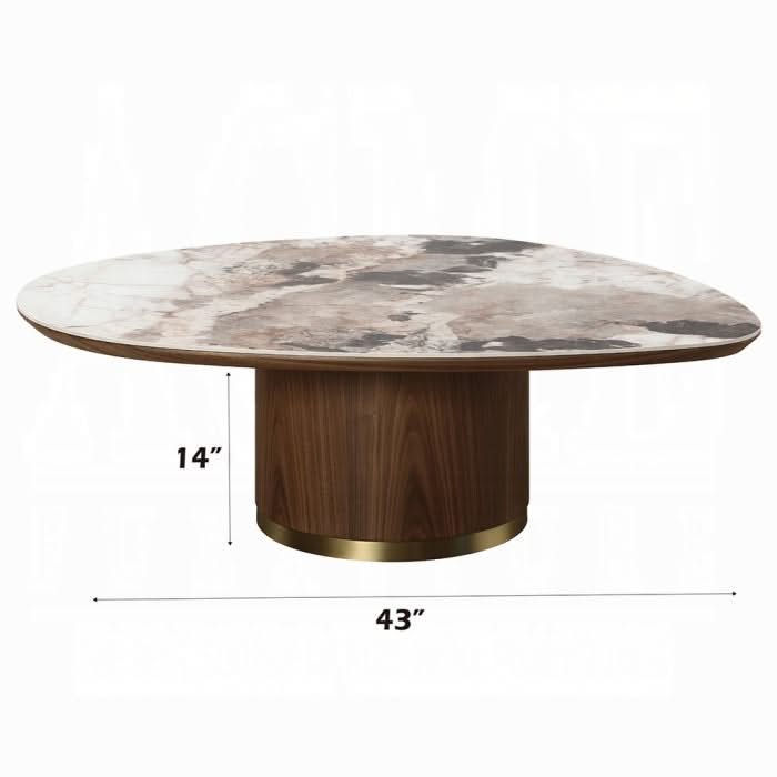 MESA DE CENTRO Willene CON TAPA DE CERÁMICA