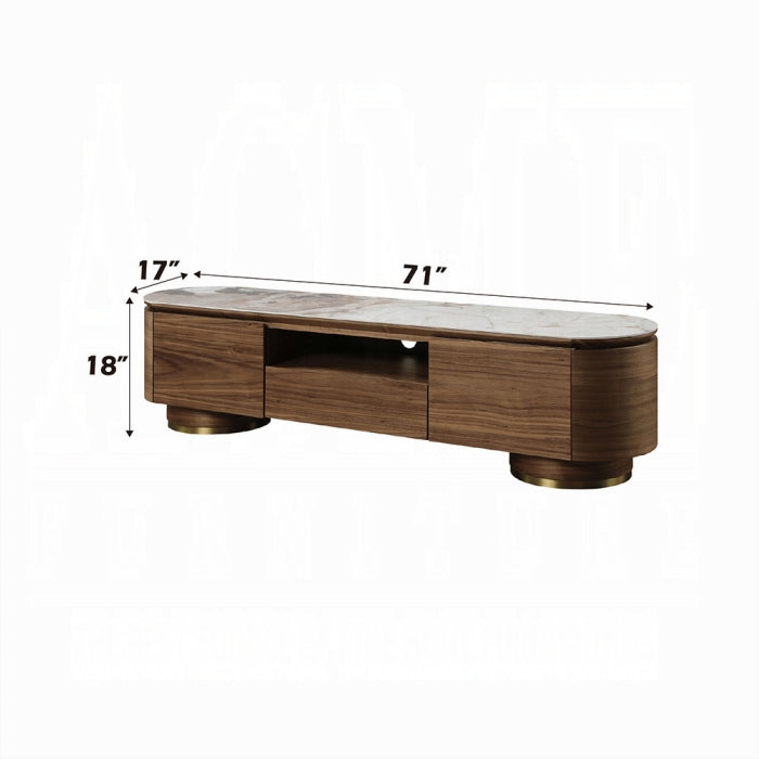 Willene TV Stand w/Ceramic Top