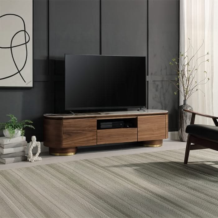 Willene TV Stand w/Ceramic Top