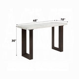 Mesa de sofá Edwyn con tablero de mármol