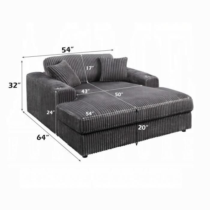 Hilde Chaise w/2 Pillows