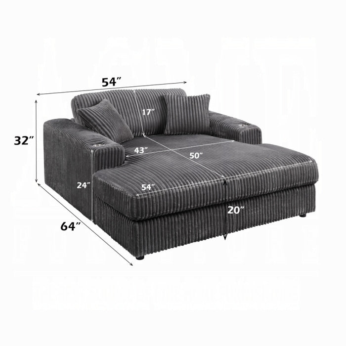Hilde Chaise w/2 Pillows