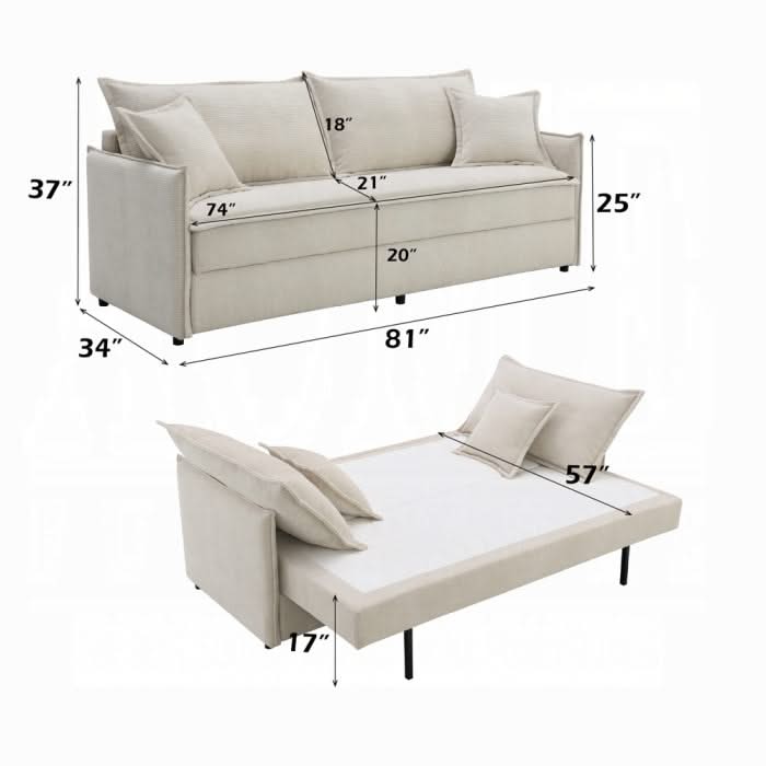 Elisea Sofa w/Sleeper