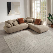 Carrick Sectional Sofa w/6 Pillows