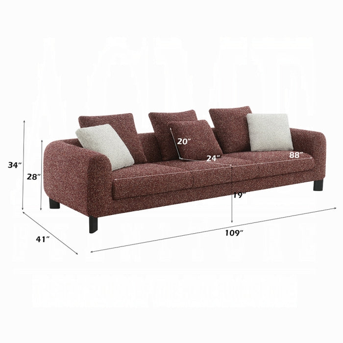 Mardi Sofa w/6 Pillows