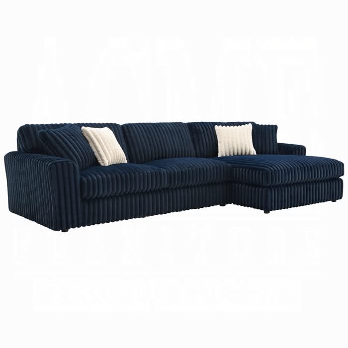 Sofá seccional bretón con 4 almohadas