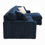 Sofá seccional bretón con 4 almohadas