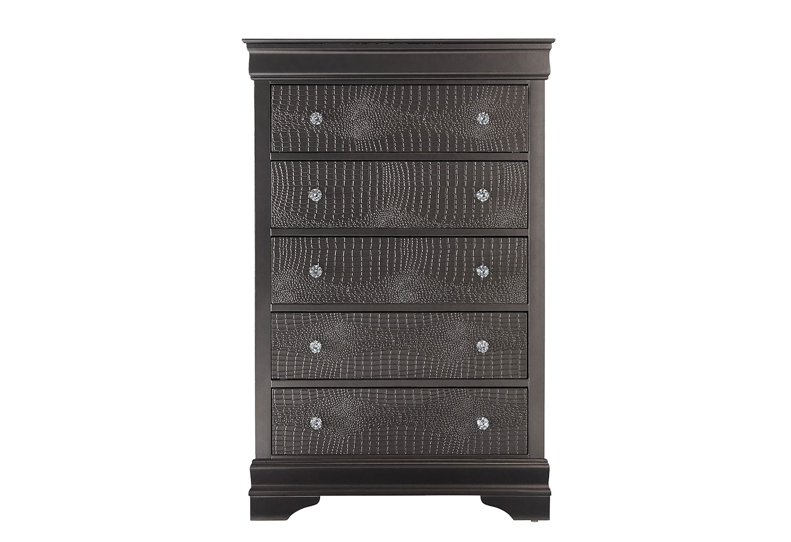 POMPEI METALLIC GREY CHEST
