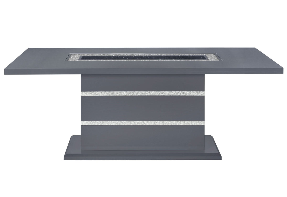 MESA DE COMEDOR MONACO GRIS OSCURO