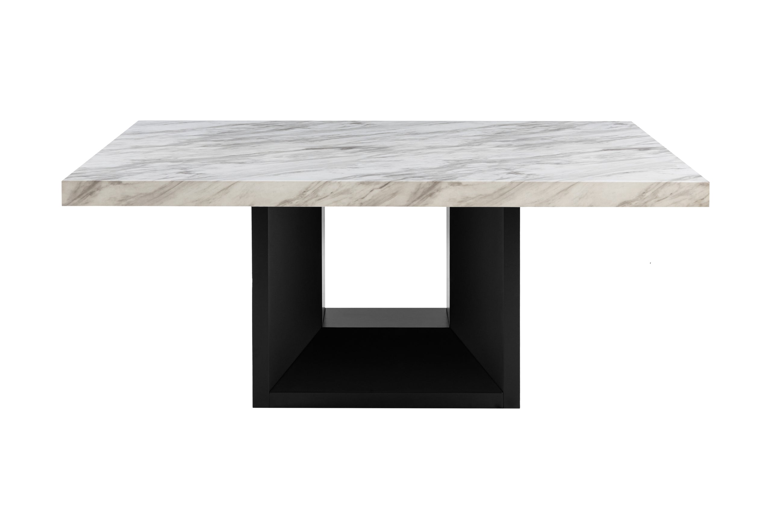 D02 BLACK DINING TABLE + D8685 GREY DINING CHAIR