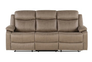 U6026 BROWN RECLINING SOFA