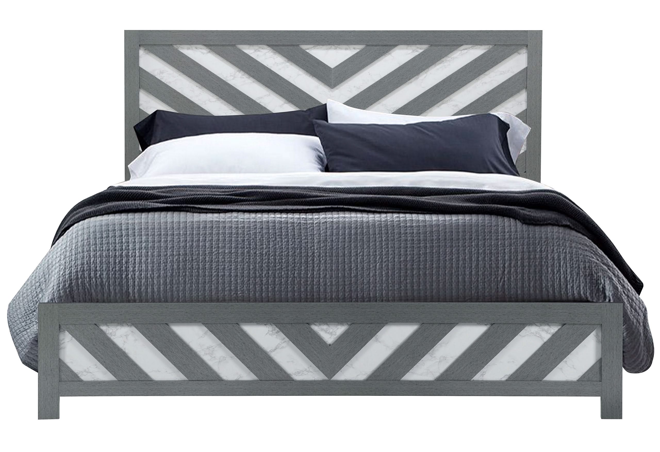 Cama King Micah Grey