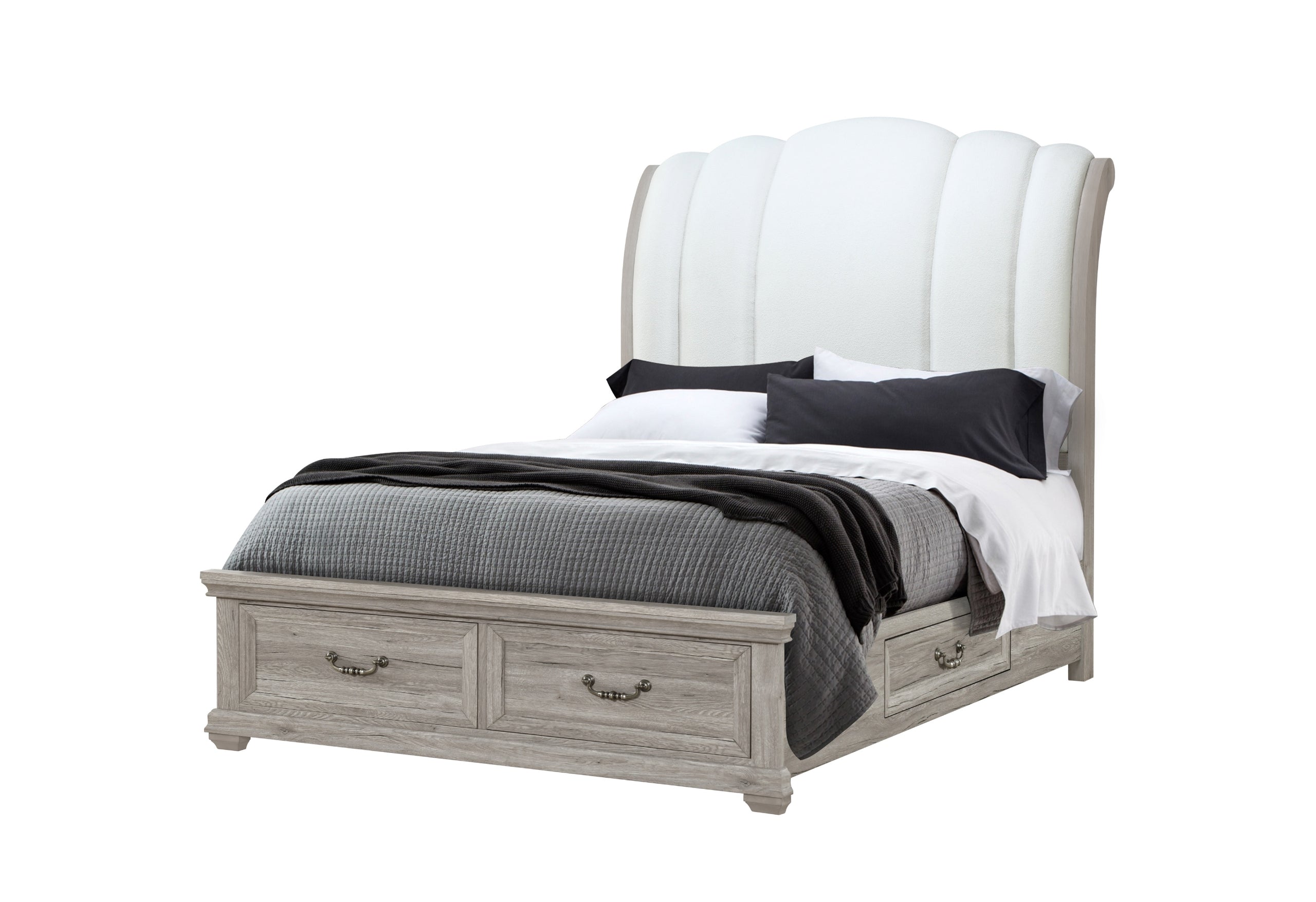 ROWAN NATURAL QUEEN BED WITH STORAGE