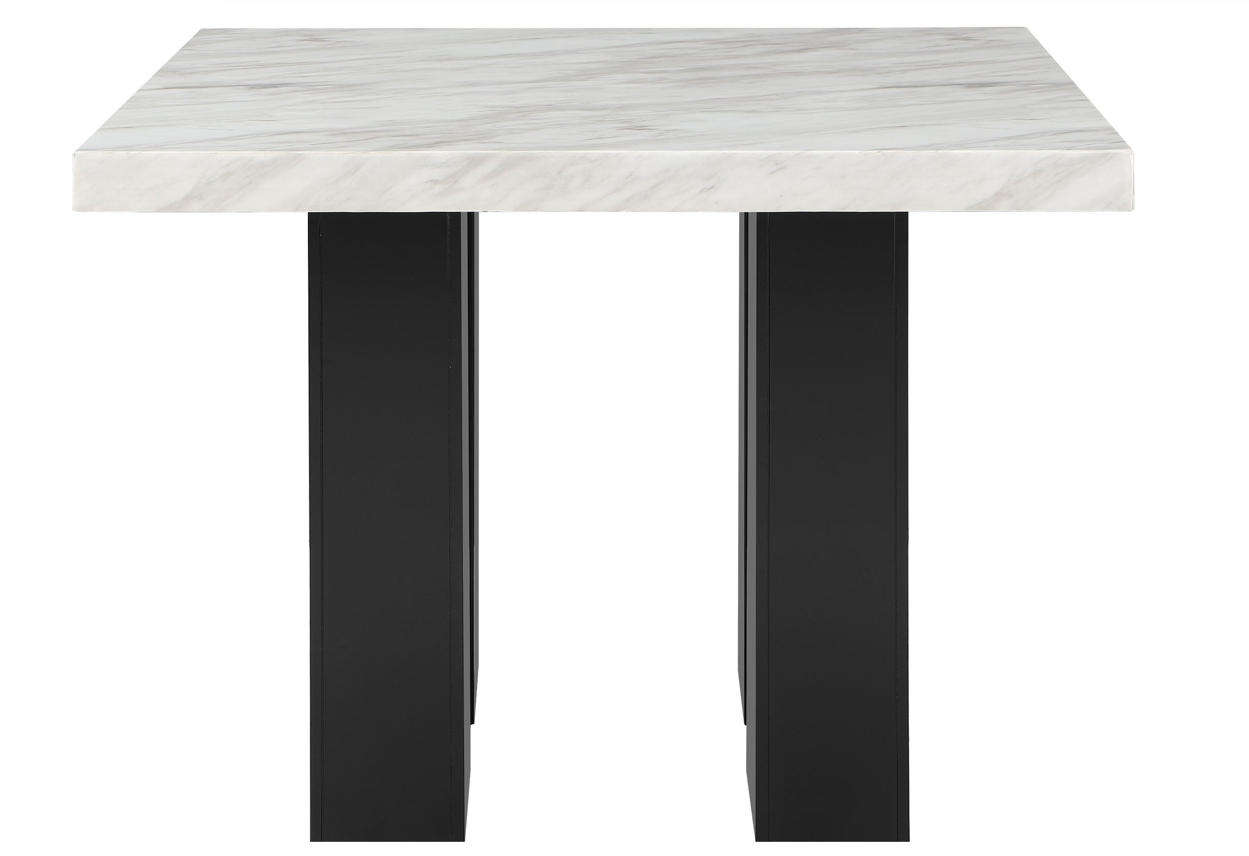 D04 WHITE BAR TABLE AND D04 BLACK BAR STOOL