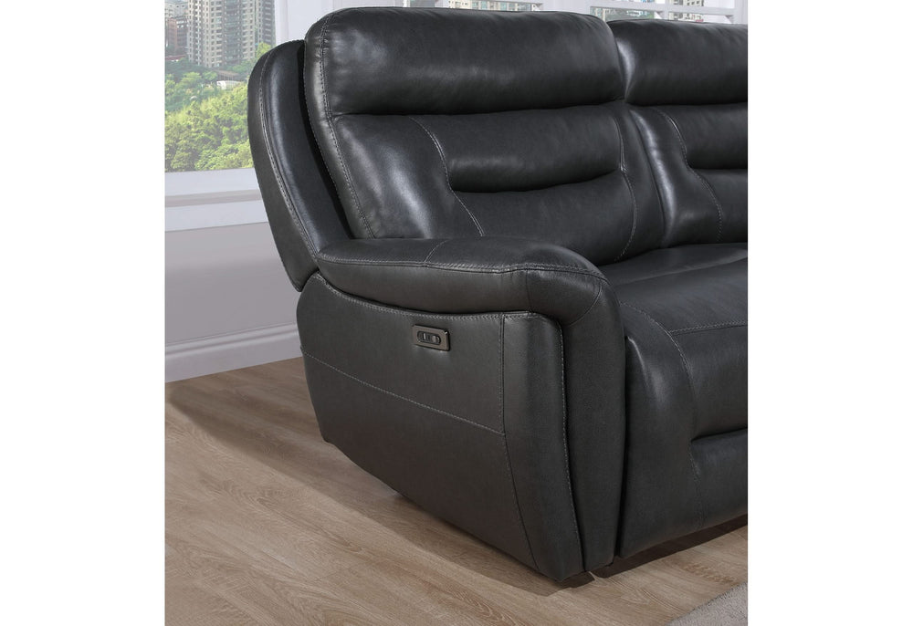 U8522 BLANCHE CHARCOAL LEFT SIDE 1 POWER RECLINER WITH USB