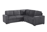 U2660 GREY ARMLESS LOVESEAT