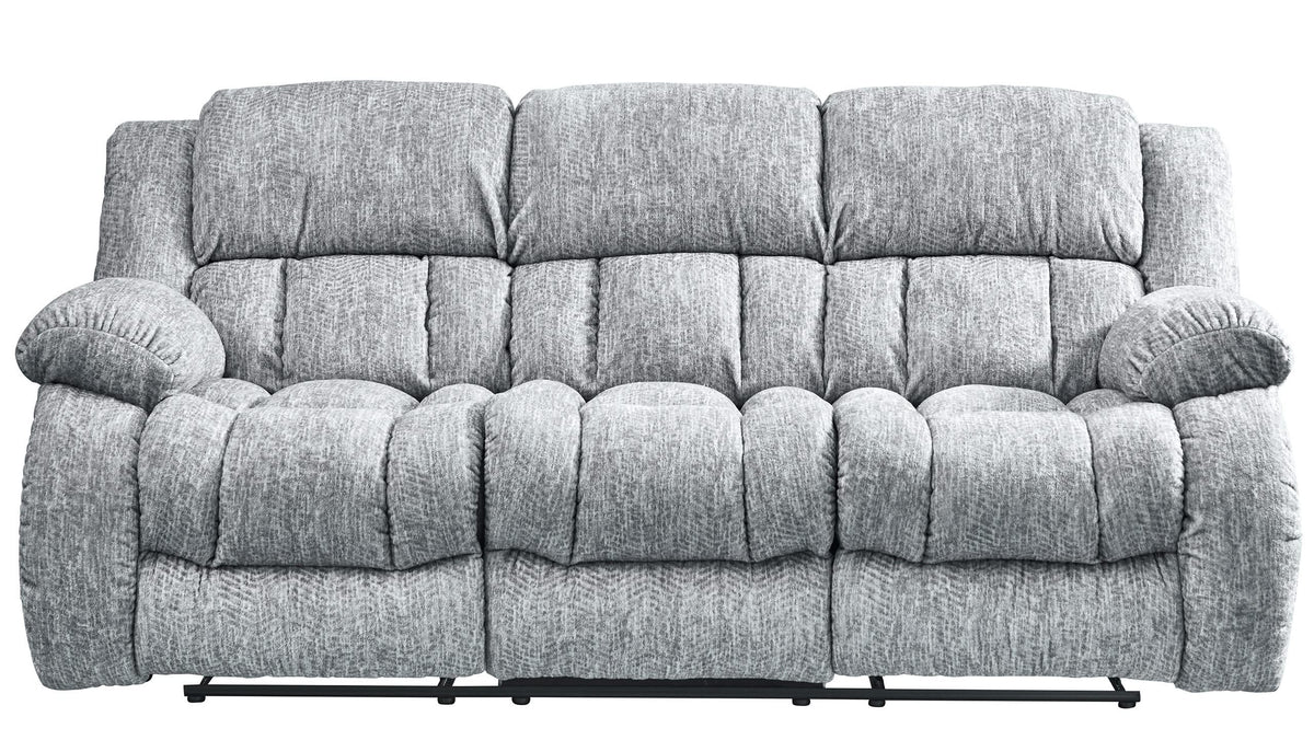 U250 GREY RECLINING SOFA/CONSOLE RECLINING LOVESEAT