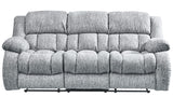 U250 GREY RECLINING SOFA/CONSOLE RECLINING LOVESEAT