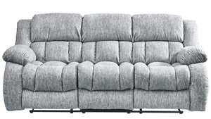 U250 GREY RECLINING SOFA/CONSOLE RECLINING LOVESEAT