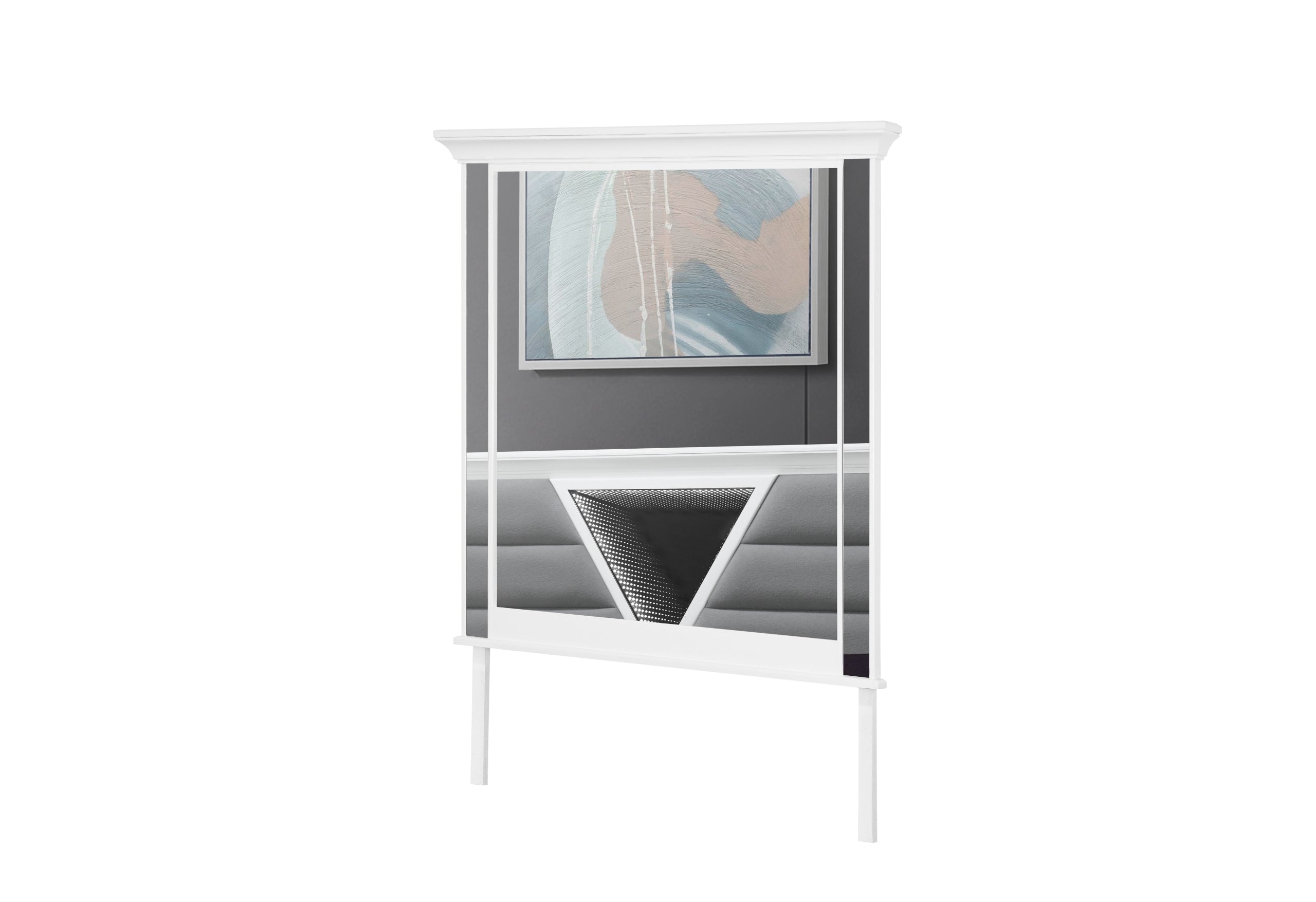 MARCO METALLIC WHITE MIRROR