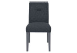 MESA DE COMEDOR MONACO GRIS OSCURO Y 4 SILLAS DE COMEDOR MONACO GRIS OSCURO