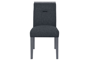 MESA DE COMEDOR MONACO GRIS OSCURO Y 4 SILLAS DE COMEDOR MONACO GRIS OSCURO