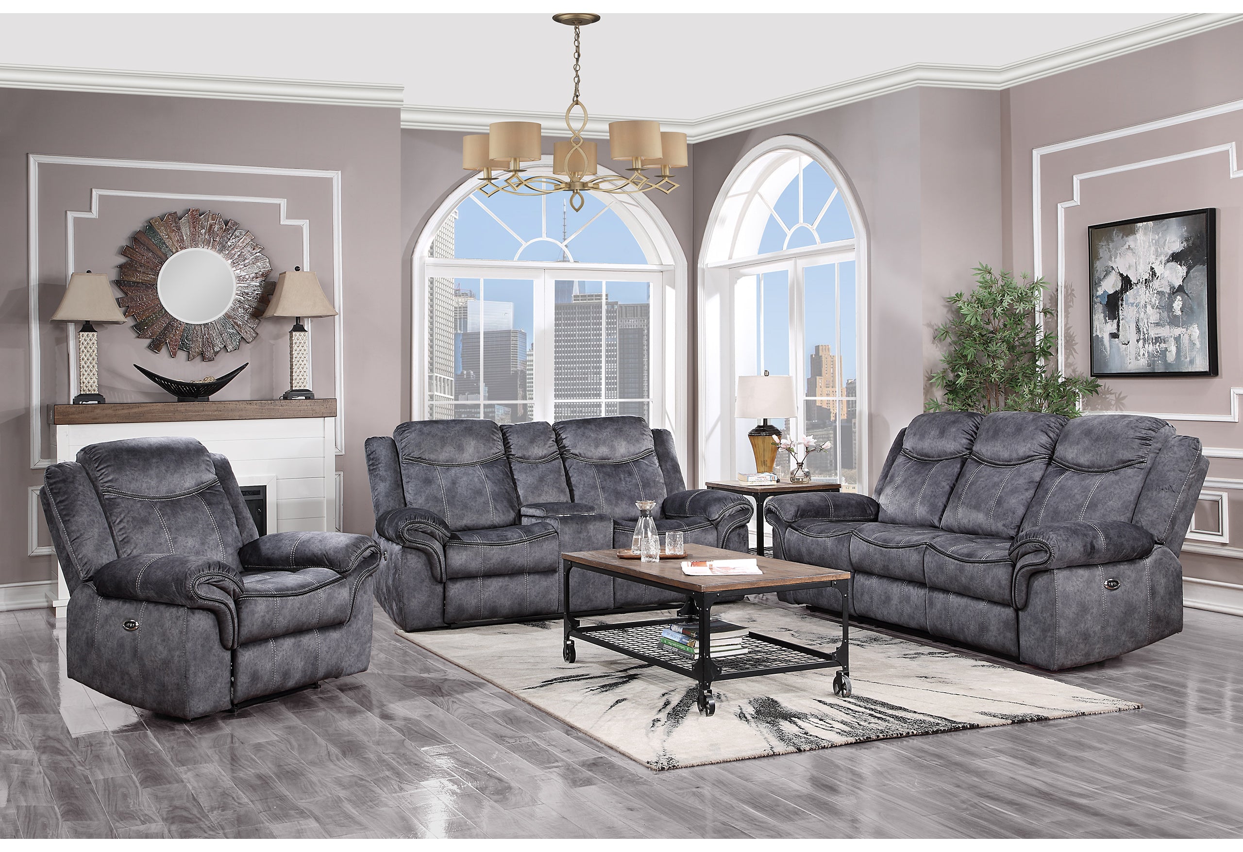 U2200 DOMINO GRANITE POWER RECLINER