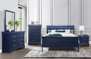 CHARLIE BLUE KING BED GROUP WITH LED