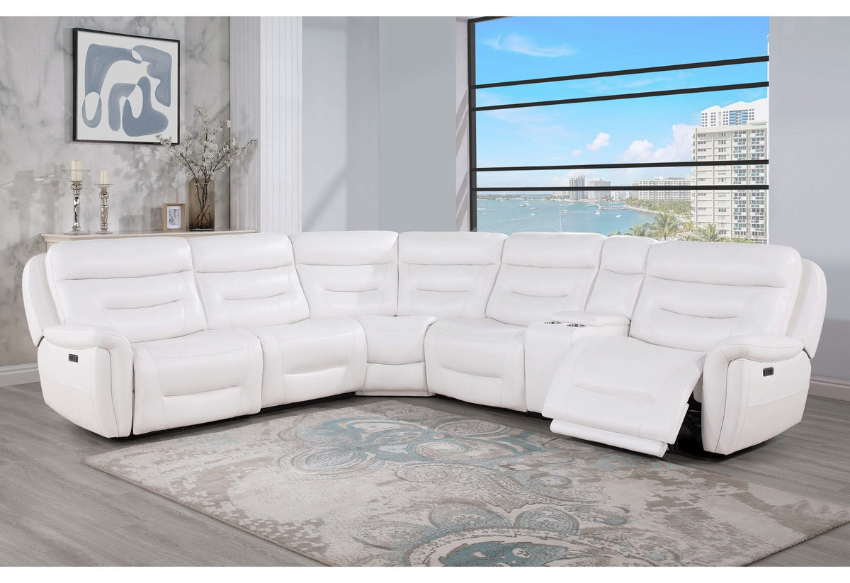 U8522 BLANCHE BLANCO LADO IZQUIERDO 1 SILLÓN ELÉCTRICO CON USB