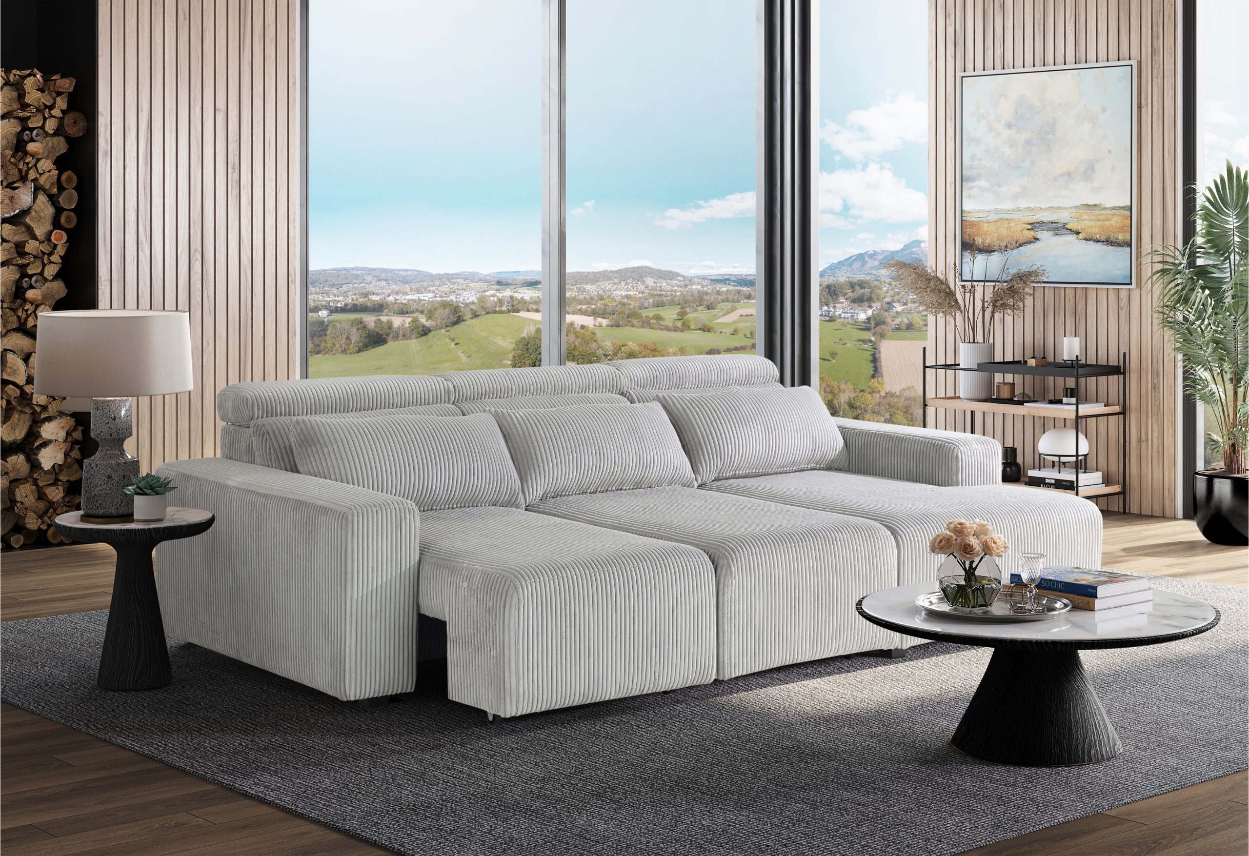 U5945 POWER ARMLESS RECLINER WITH 1 PILLOW