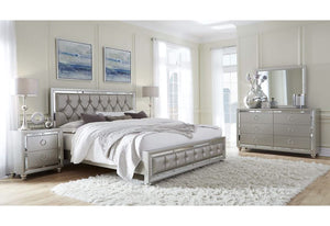 RILEY SILVER KING BED GROUP