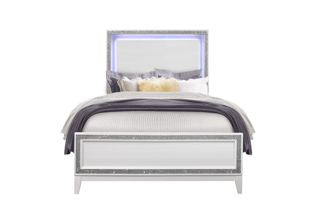 LILY WHITE FULL BED GROUP