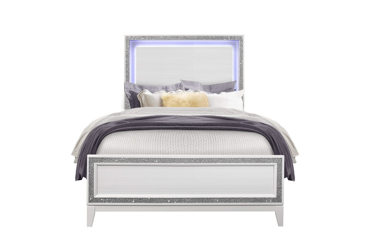 LILY WHITE FULL BED GROUP