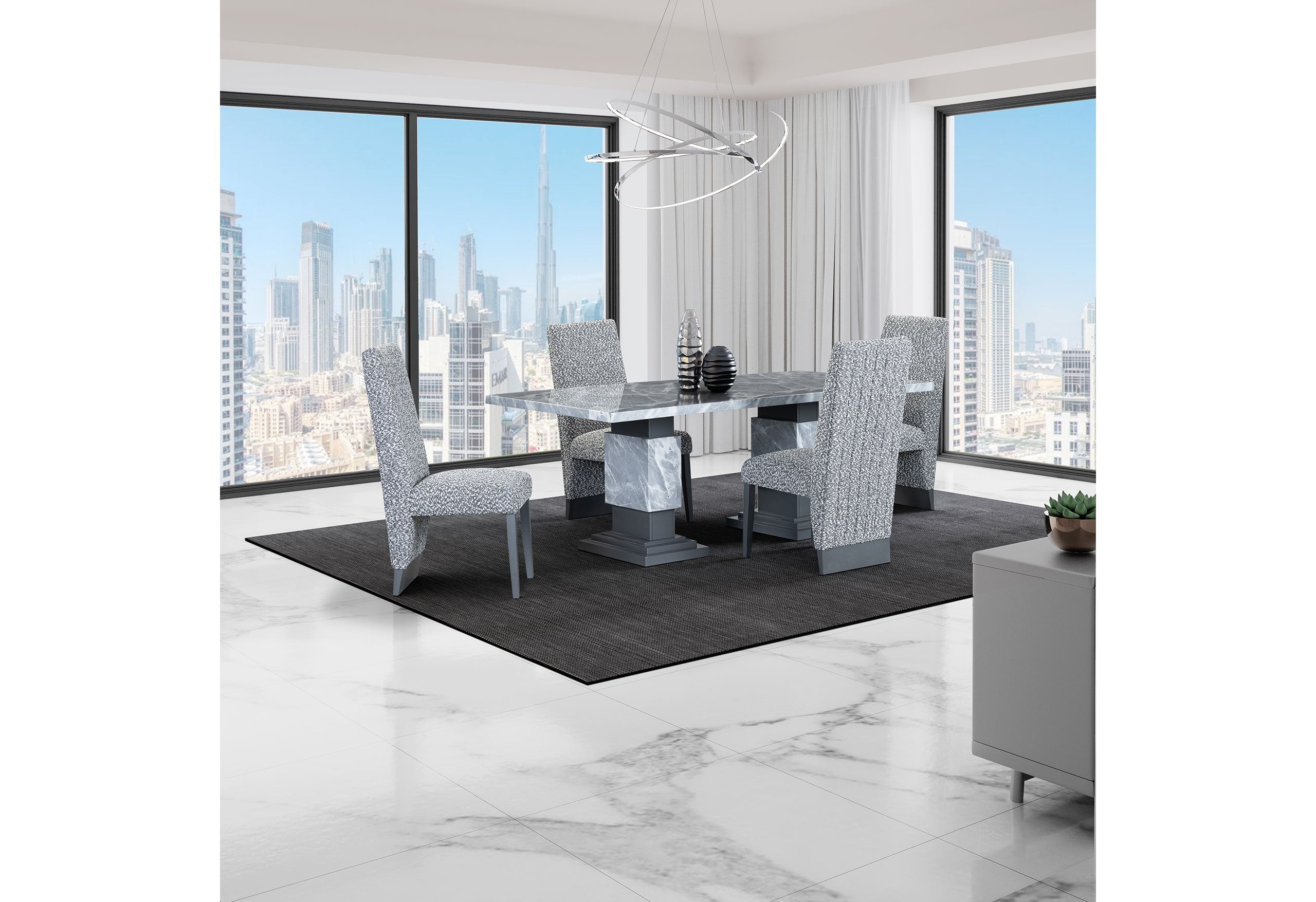 D12 Dining Set Table + Chairs