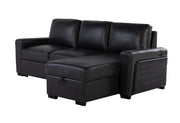U1830 BLANCHE CHARCOAL/BLACK REV CHAISE WITH USB